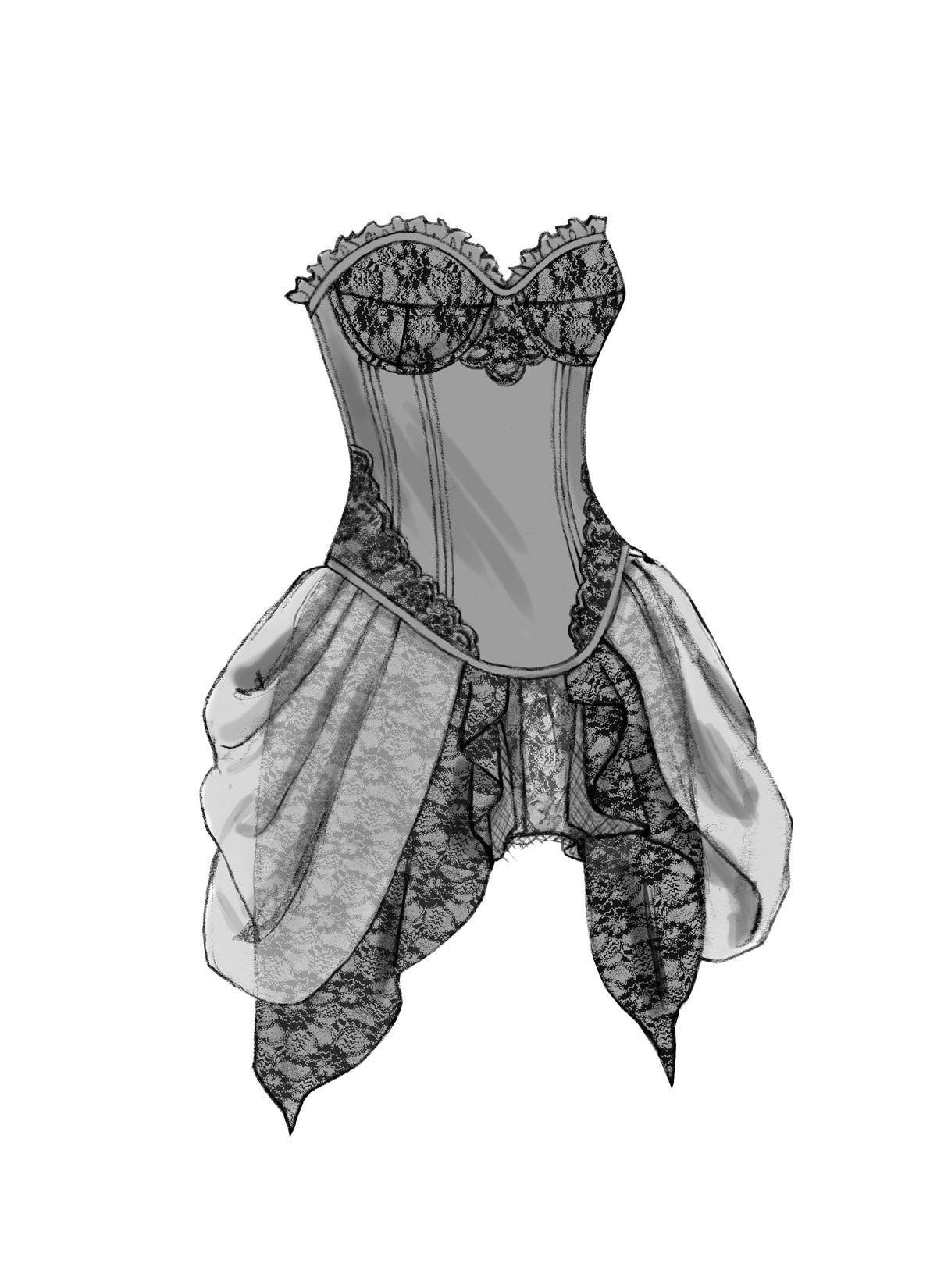 Butterick B6338 sewing pattern envelope showing women's corset designs