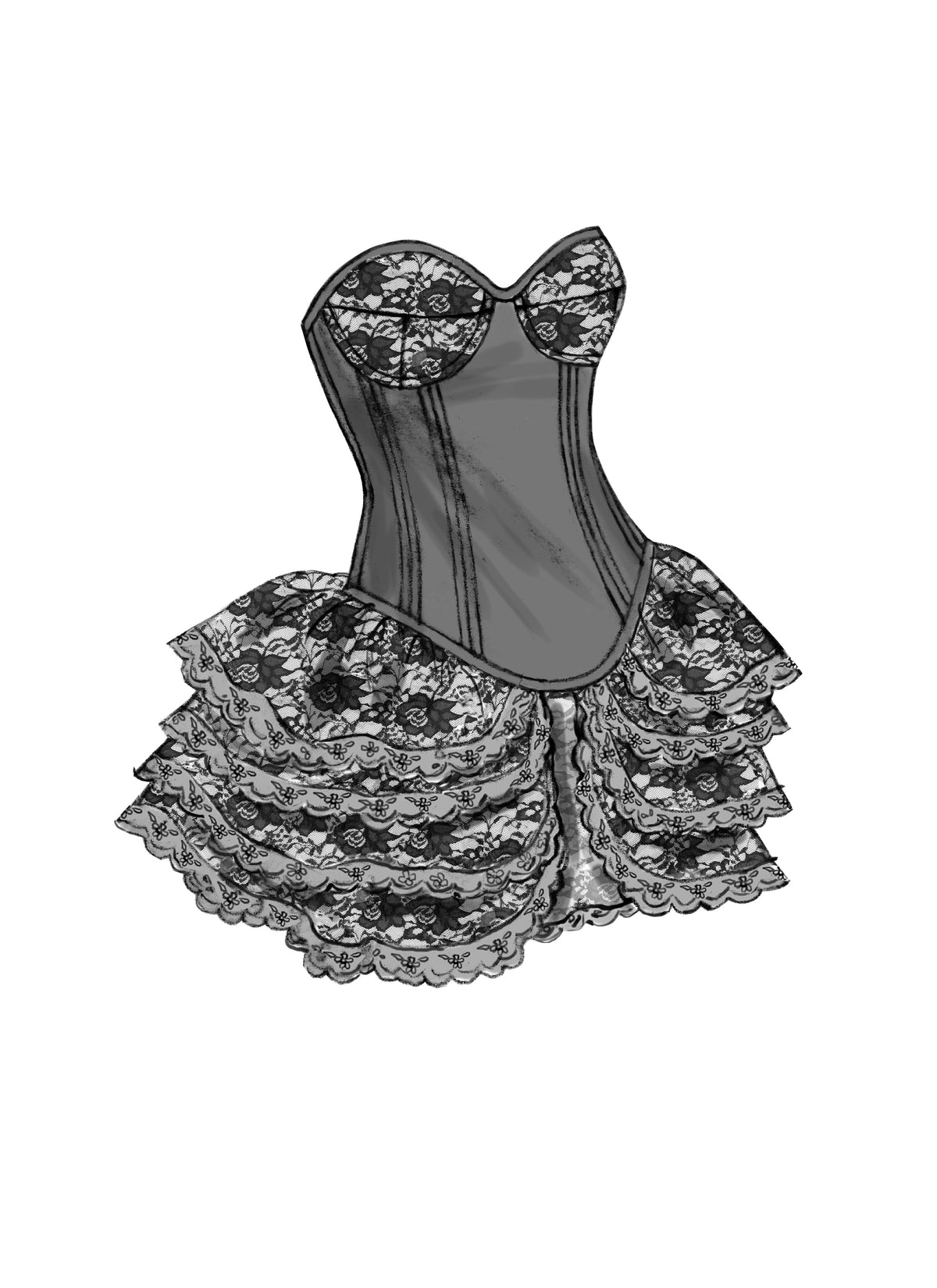 Butterick B6338 sewing pattern envelope showing women's corset designs