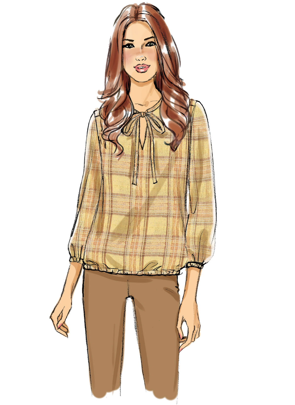 Butterick B6378 sewing pattern envelope showing women's top and tunic designs