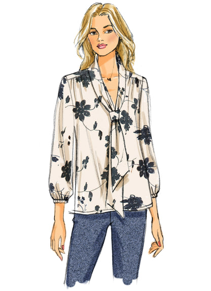 Butterick B6378 sewing pattern envelope showing women's top and tunic designs