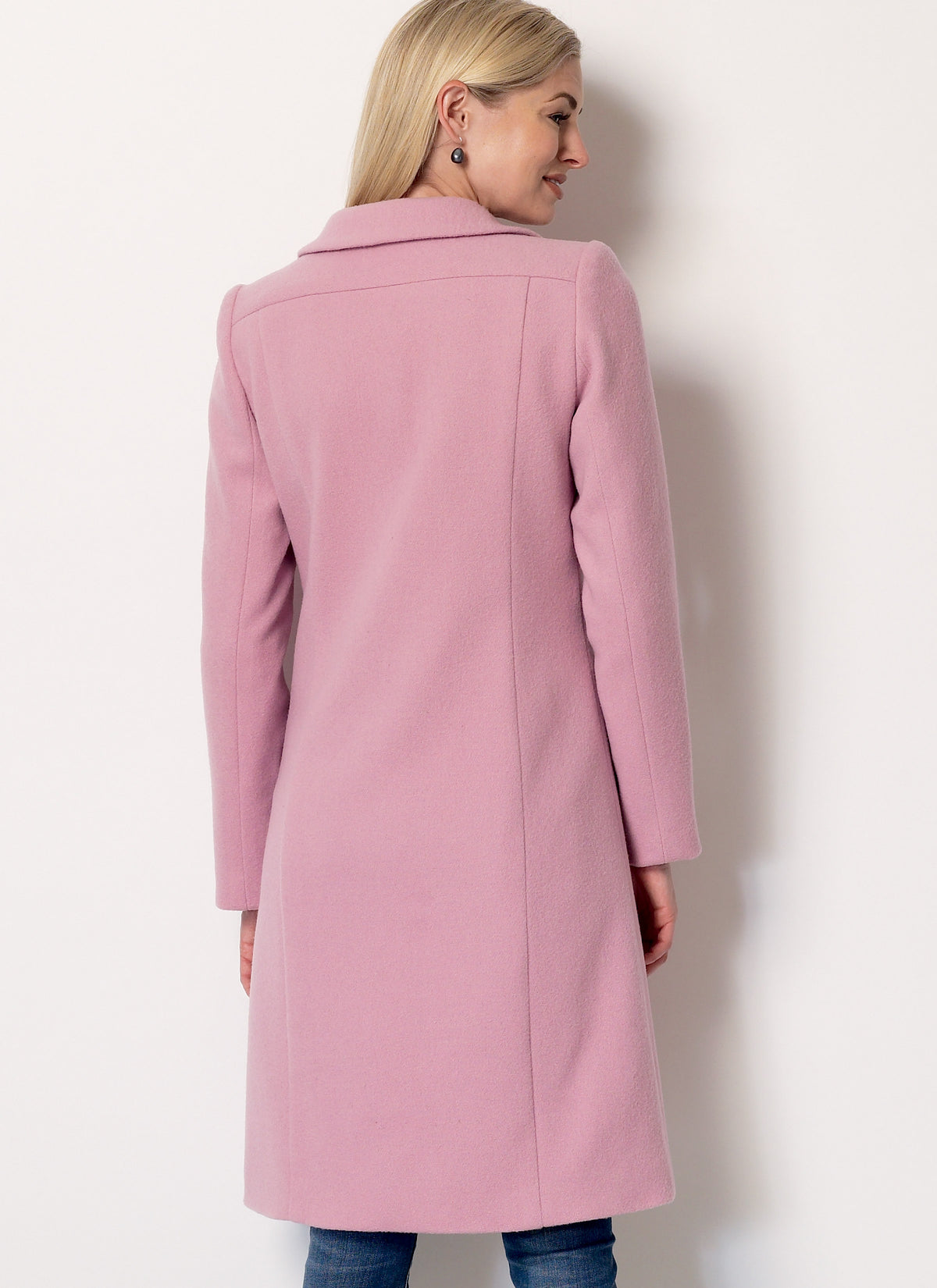 Butterick B6385 sewing pattern envelope showing women's fitted coat designs