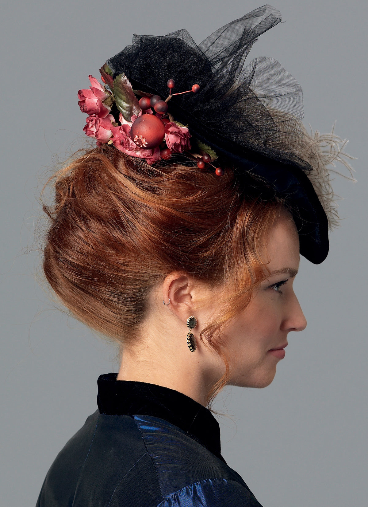 Butterick B6397 sewing pattern envelope showing hats designs