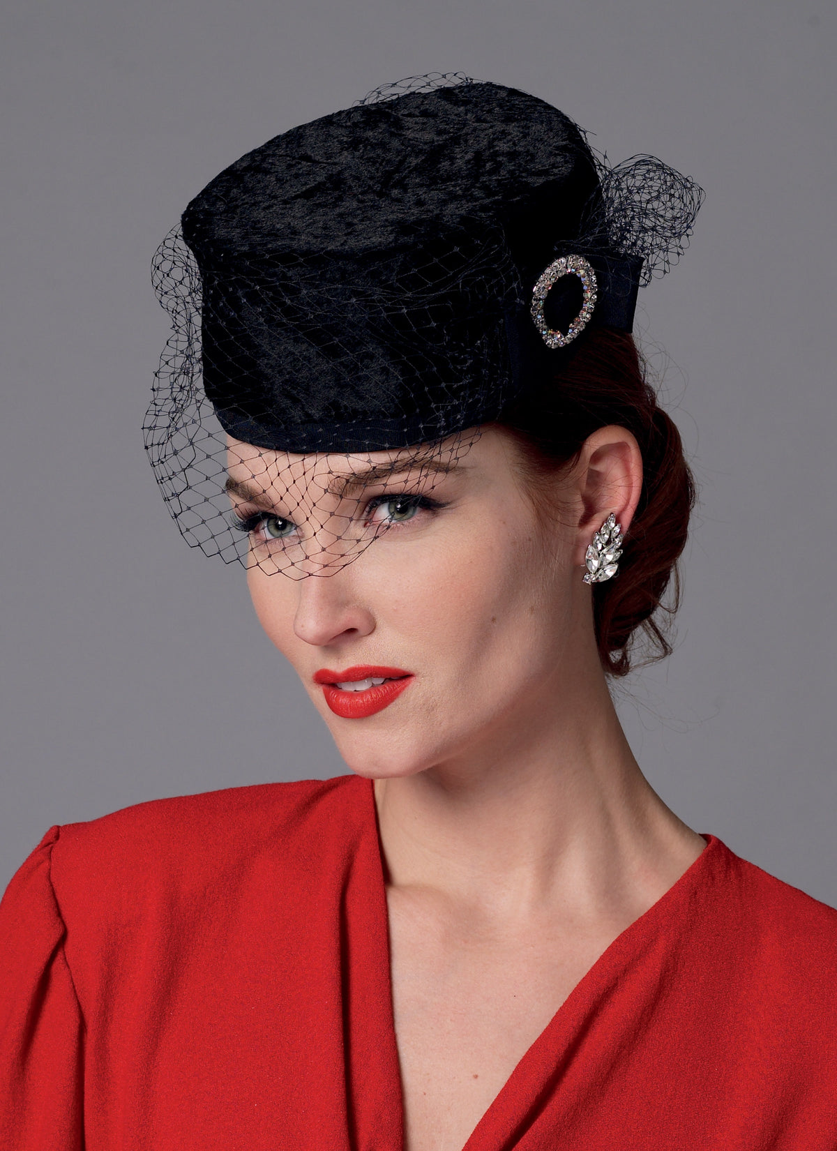 Butterick B6397 sewing pattern envelope showing hats designs