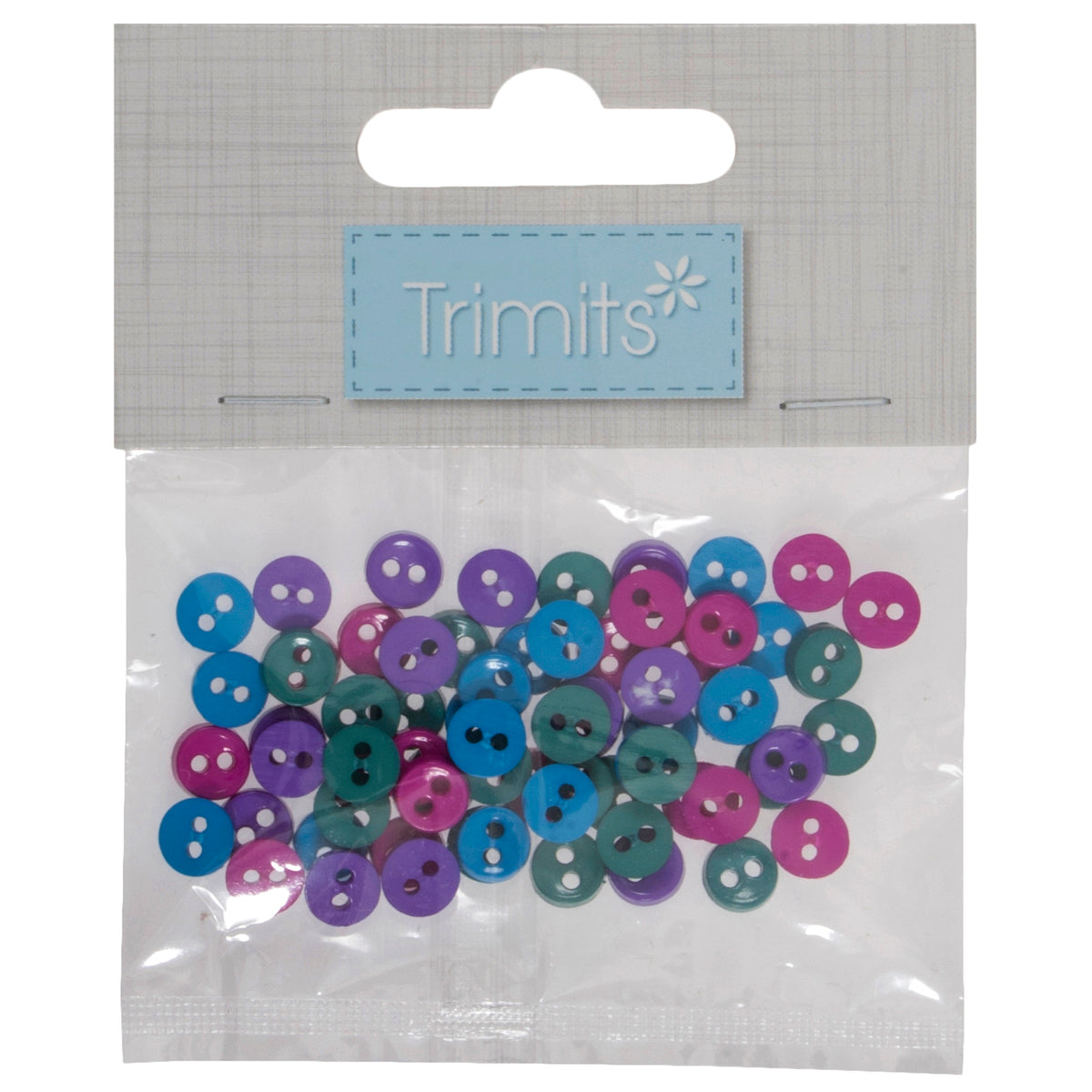 Mini craft buttons in rich jewel tones