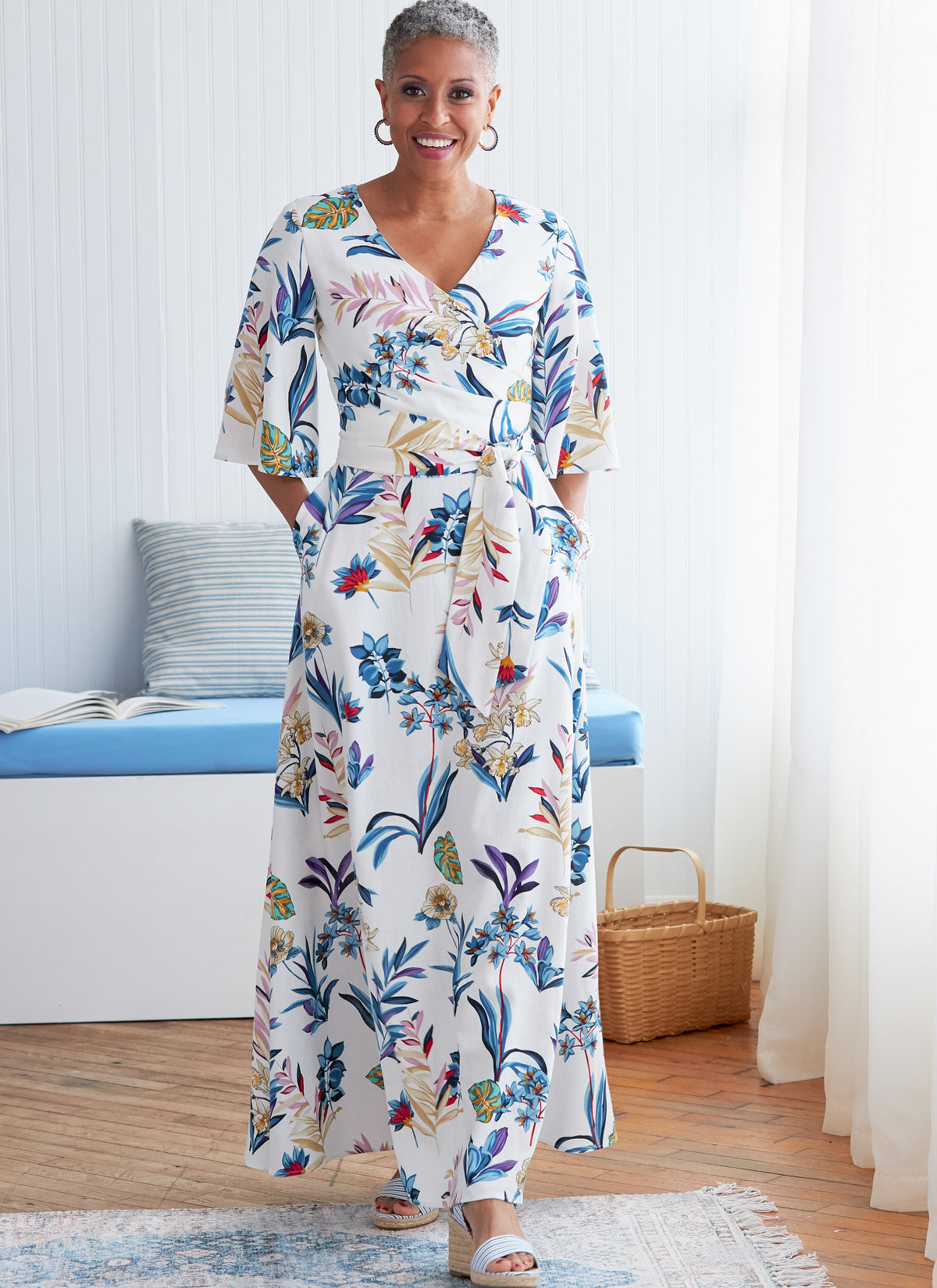 Butterick B6446 sewing pattern envelope showing misses dress designs