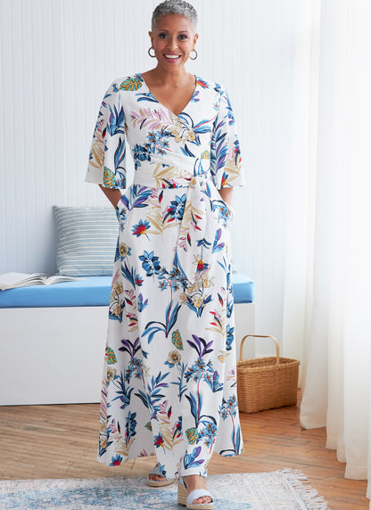 Butterick B6446 sewing pattern envelope showing misses dress designs