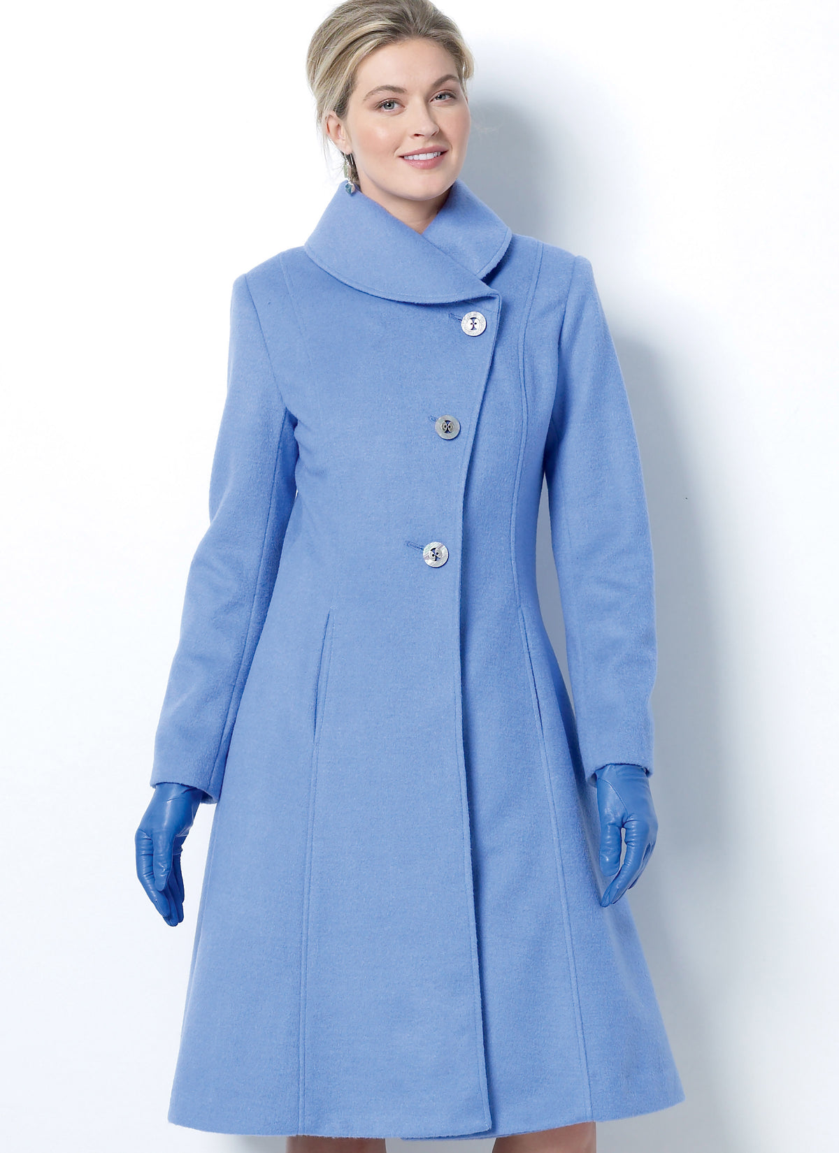 Butterick B6497 sewing pattern envelope showing misses jacket and coat designs