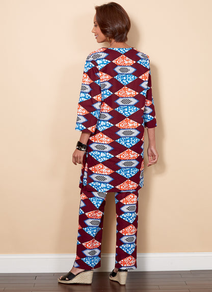 Butterick B6534 sewing pattern envelope showing unisex coat designs