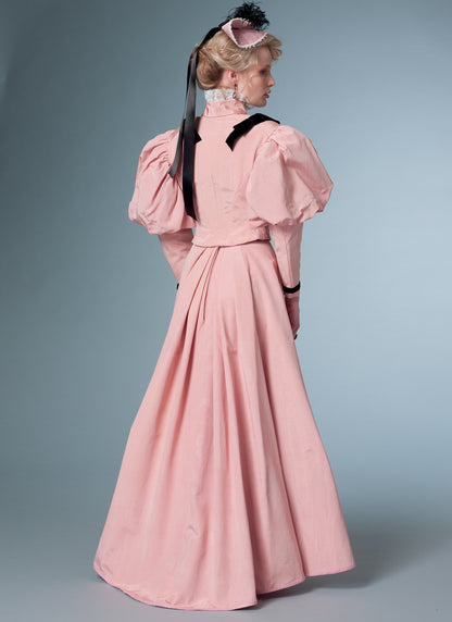 Butterick B6537 sewing pattern envelope showing misses costume top designs