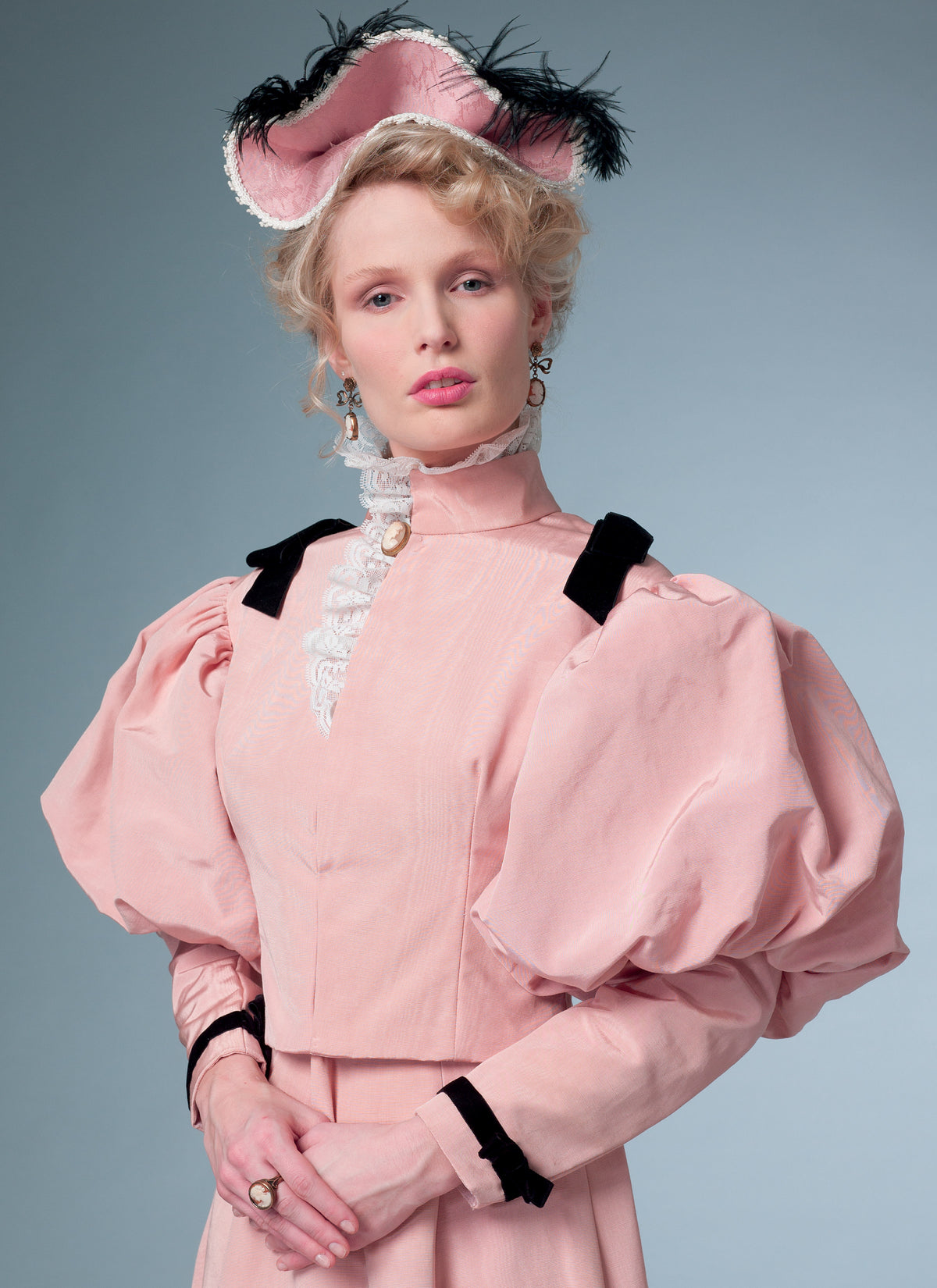 Butterick B6537 sewing pattern envelope showing misses costume top designs