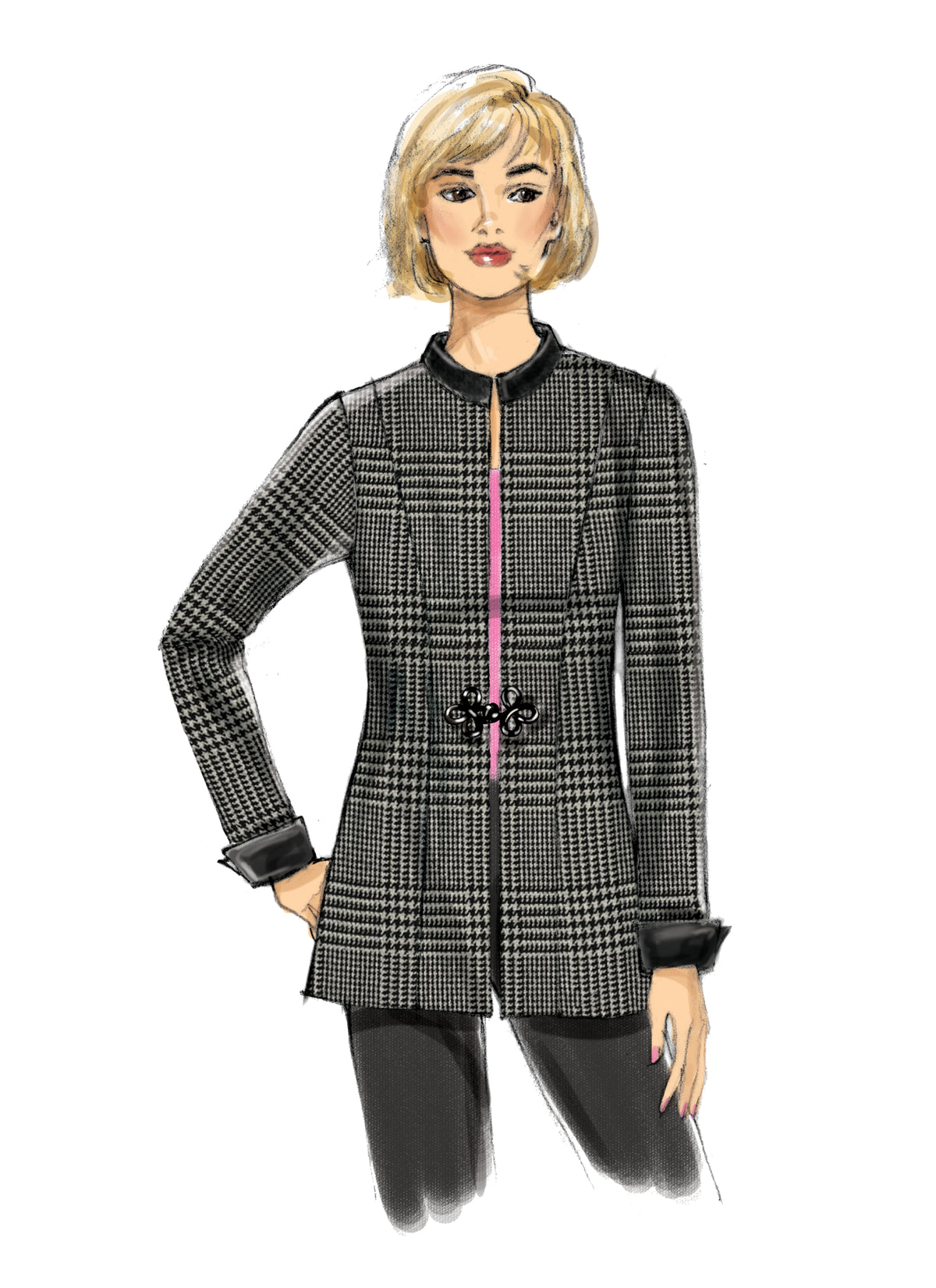 Butterick B6602 sewing pattern envelope showing misses lined jacket designs