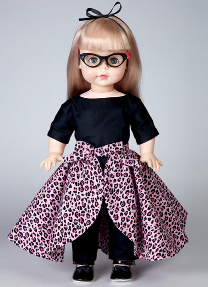 Butterick B6606 sewing pattern envelope showing doll clothes designs