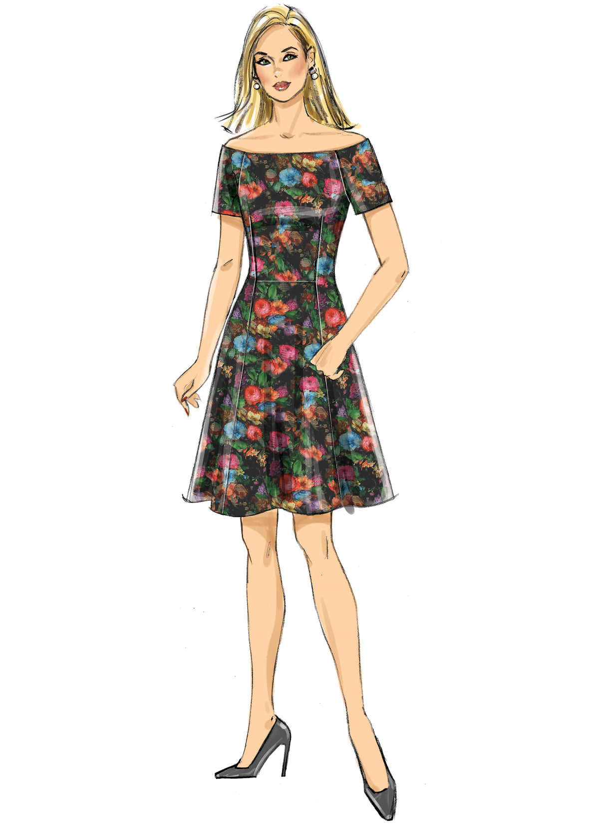 Butterick B6639 sewing pattern envelope showing misses special occasion dress designs
