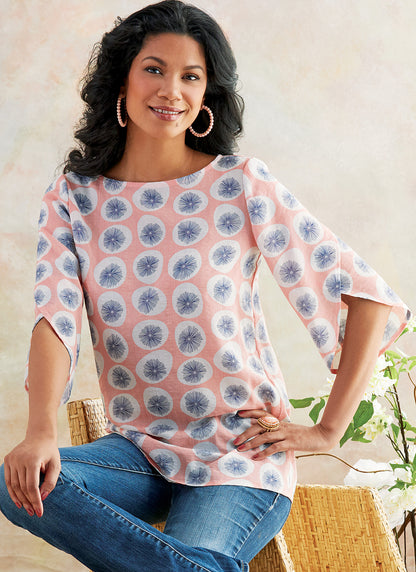Butterick B6687 sewing pattern envelope showing a semi-fitted top