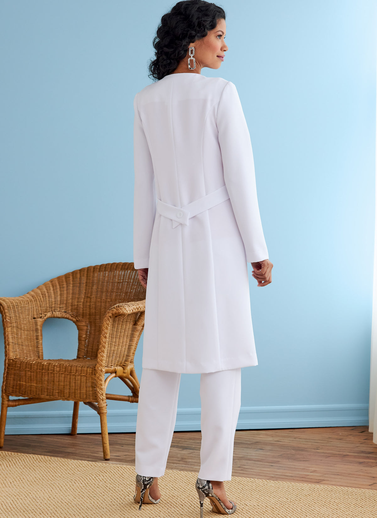 Butterick B6740 sewing pattern envelope showing misses' jacket and coat designs