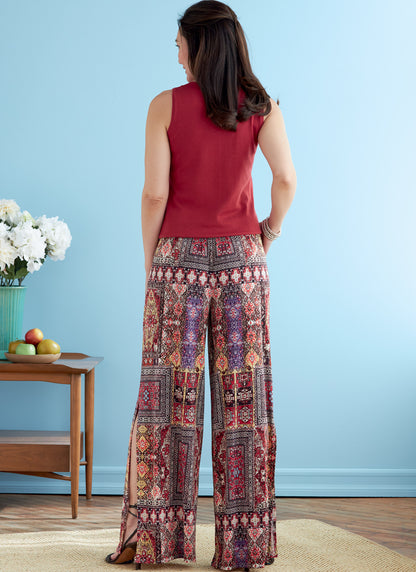 Butterick B6750 sewing pattern envelope showing misses' shorts and trousers designs