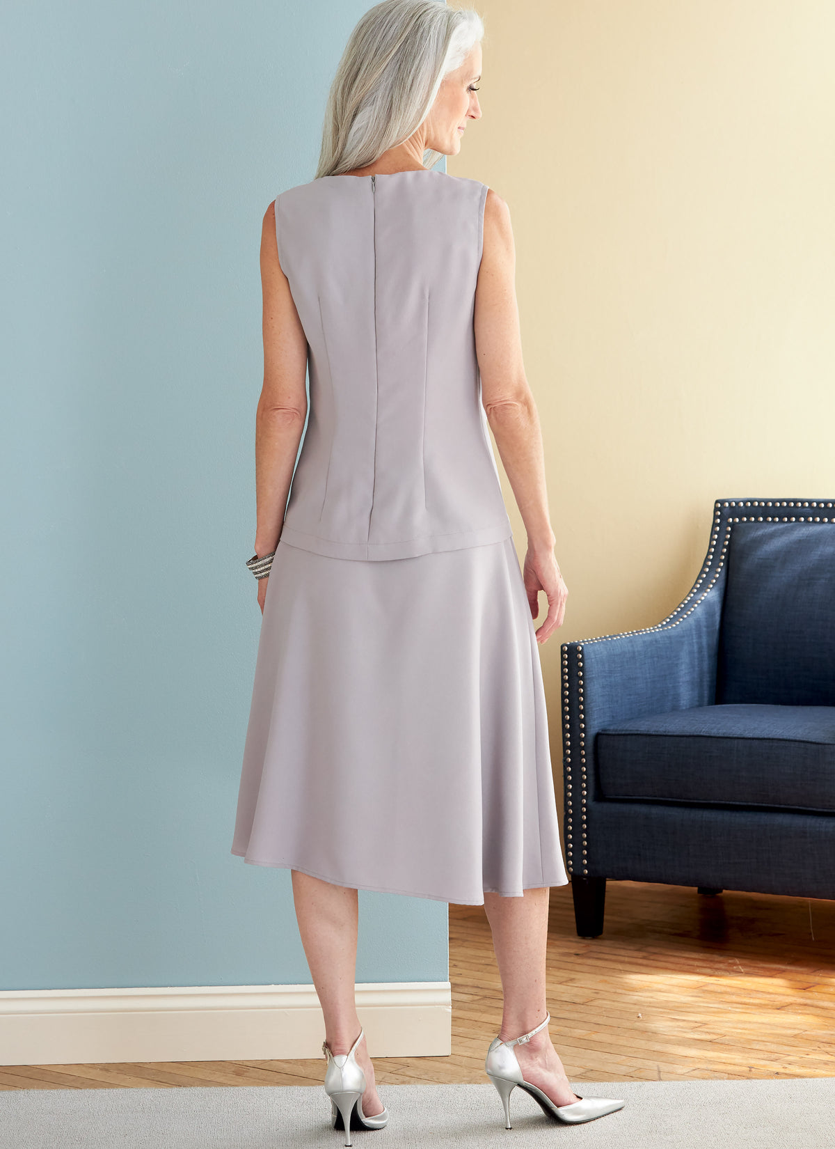 Butterick B6796 sewing pattern envelope showing misses' jacket, dress, skirt and trousers designs