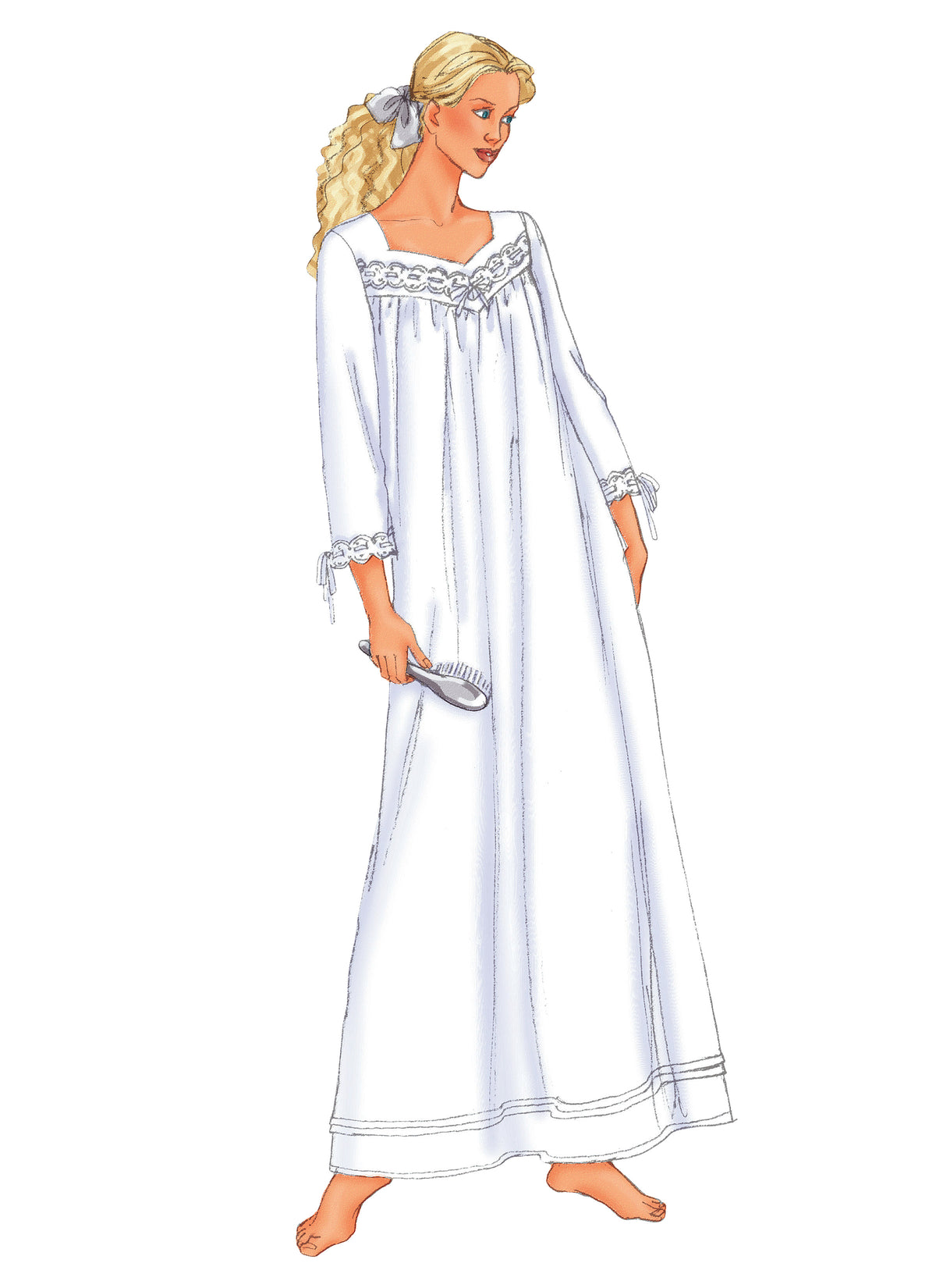 Butterick B6838 sewing pattern envelope showing women's nightgown designs