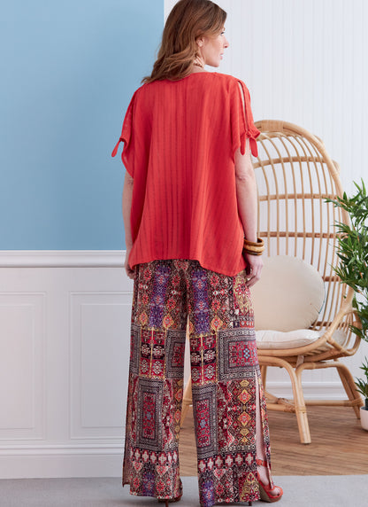 Butterick B6853 sewing pattern envelope showing women's loose tunic & dress designs