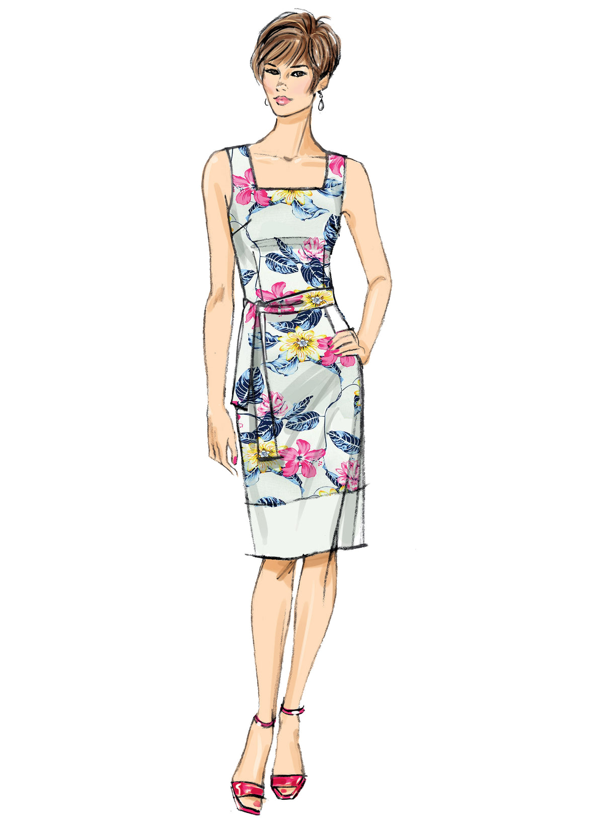 Butterick B6882 sewing pattern envelope showing misses' lined open front jacket designs