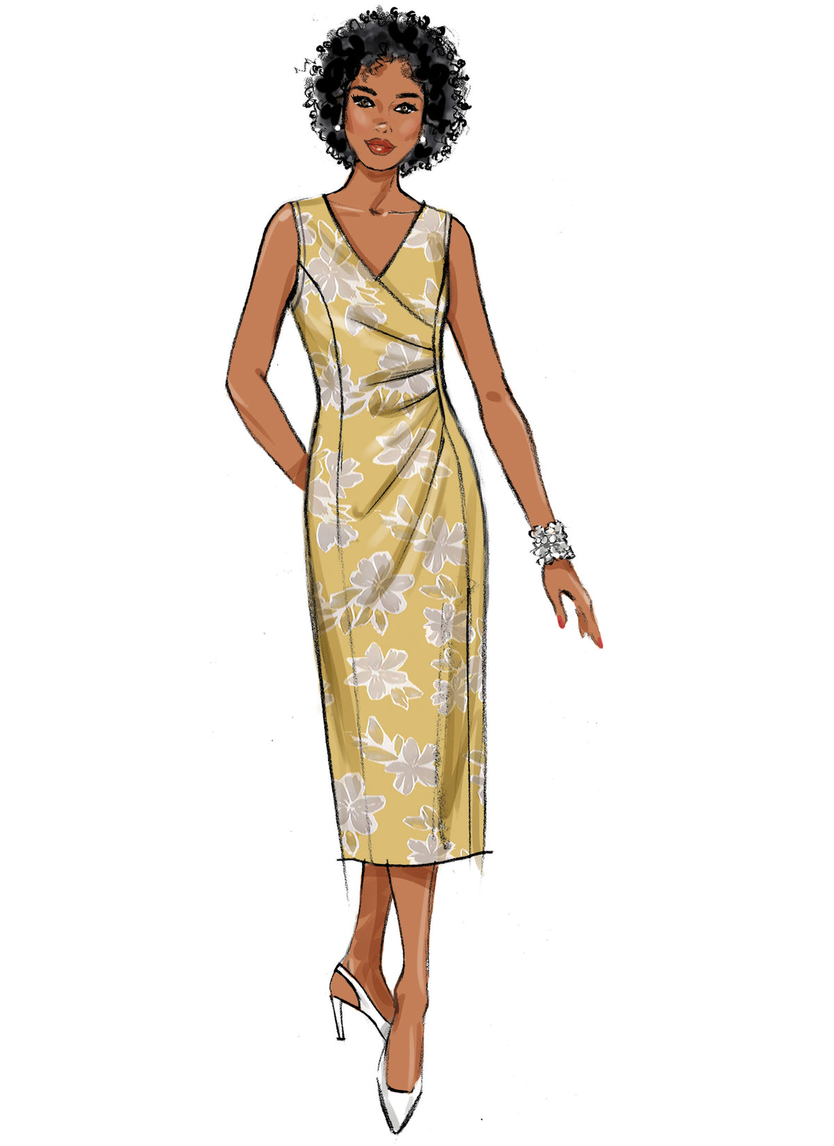 Butterick B6892 sewing pattern envelope showing misses' princess seam dress designs