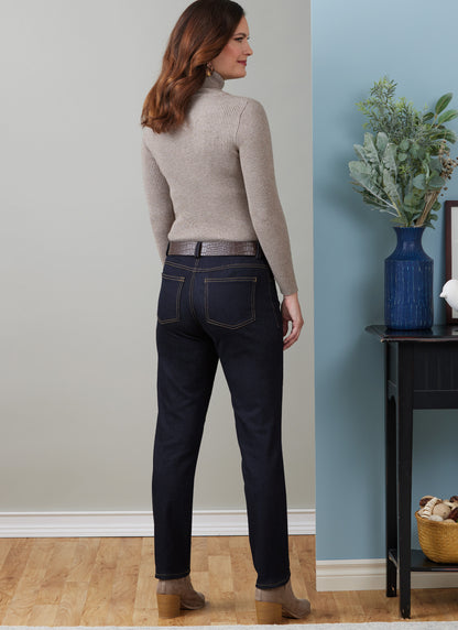 Butterick B6911 sewing pattern envelope showing the jeans designs