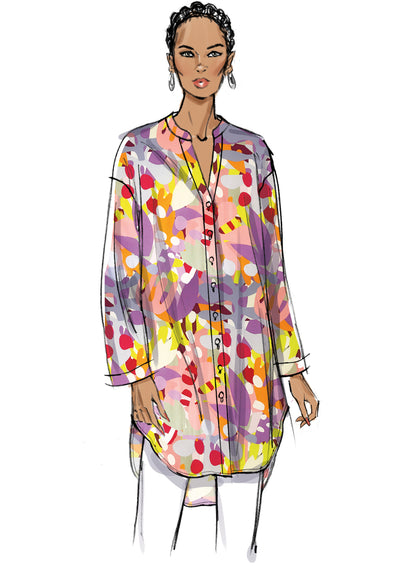 Butterick B6929 sewing pattern envelope showing the loose fit top or tunic designs