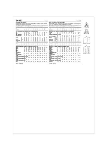 Butterick B6933 sewing pattern envelope showing the partially lined jacket designs