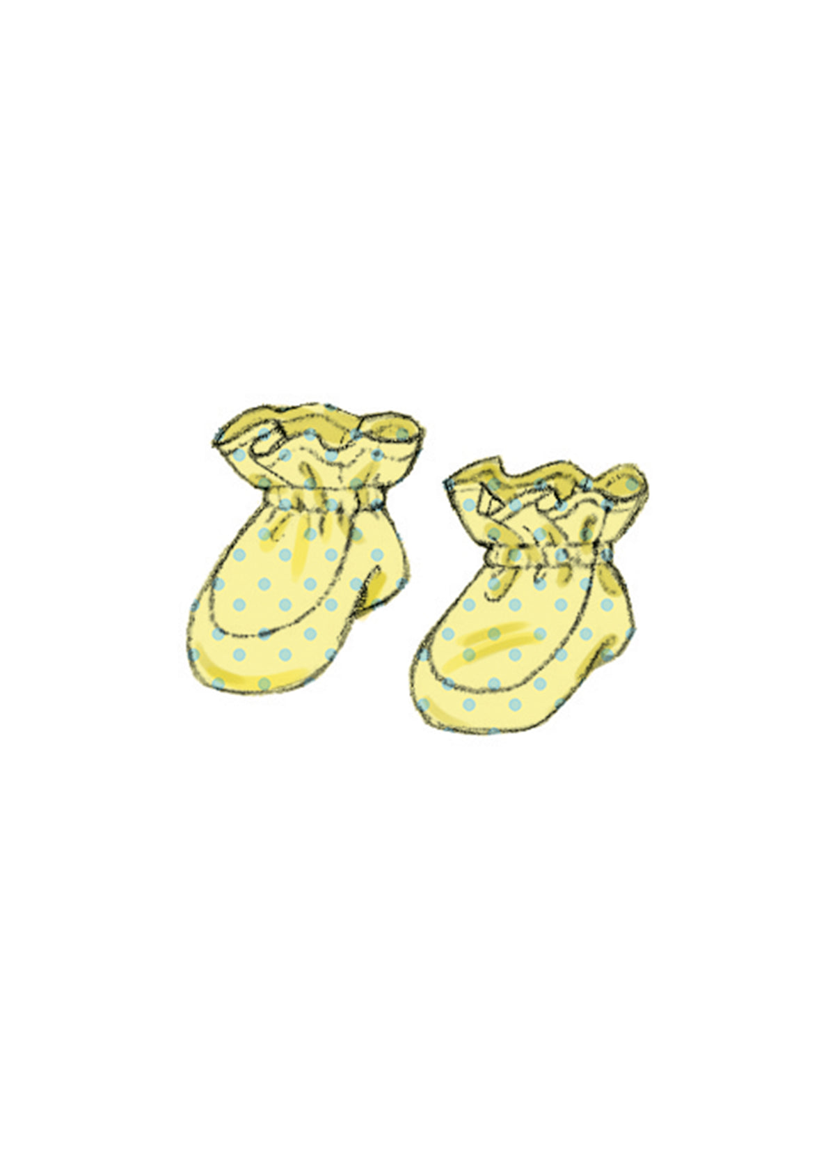 Butterick B6968 sewing pattern envelope showing loose-fitting baby buntings and a jumpsuit