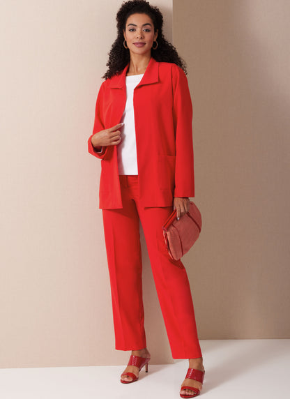Butterick B6975 sewing pattern envelope showing a jacket with front patch pockets