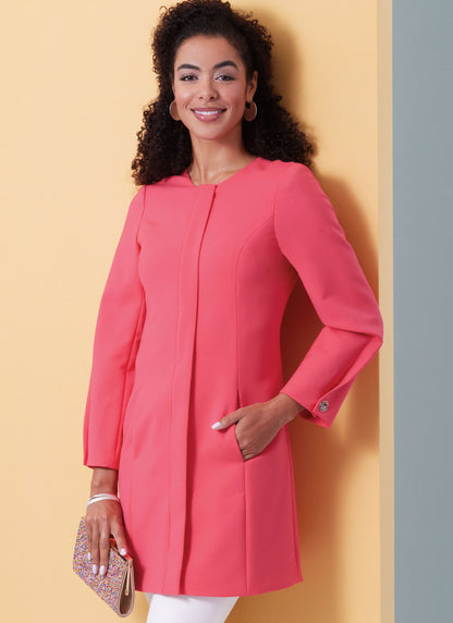 Butterick B6979 sewing pattern envelope showing fitted, lined jackets