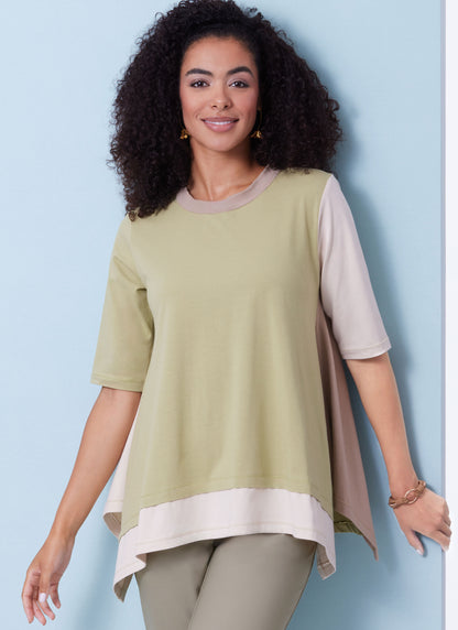 Butterick B6981 sewing pattern envelope showing tunic tops