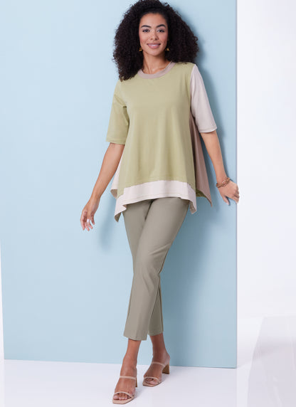 Butterick B6981 sewing pattern envelope showing tunic tops