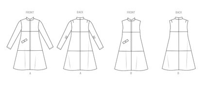 Butterick B6991 sewing pattern envelope showing a vintage 1960s one-piece dress