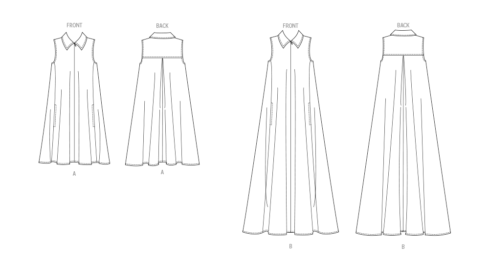 Butterick B6994 sewing pattern envelope showing dress designs