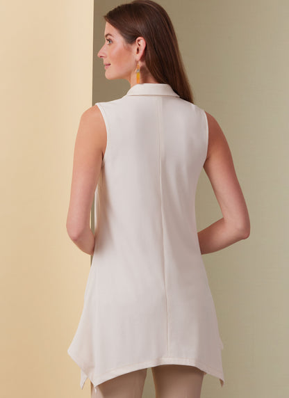 Butterick B6997 sewing pattern envelope showing knit shirt designs