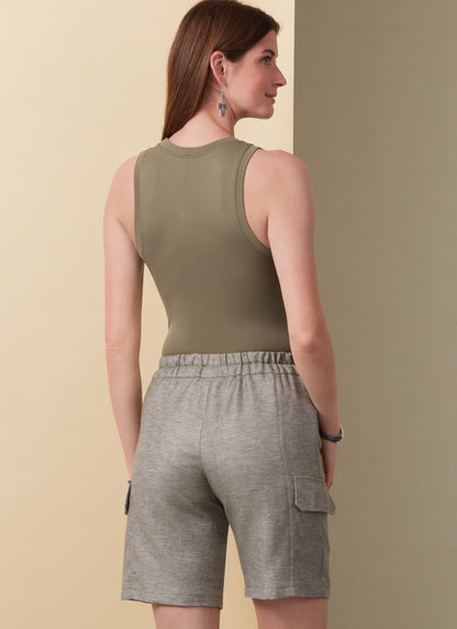 Butterick B6998 sewing pattern envelope showing shorts and trousers designs
