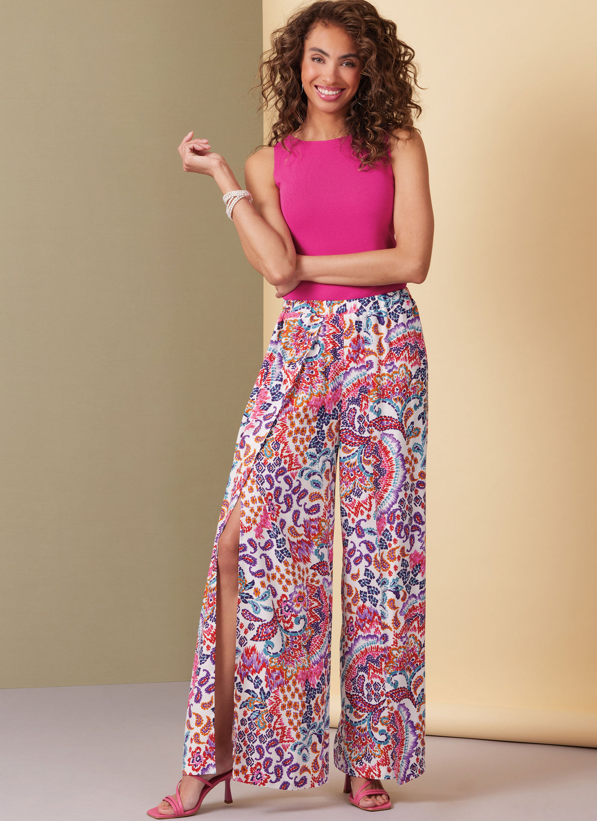 Butterick B7000 sewing pattern envelope showing wrap shorts and trousers designs