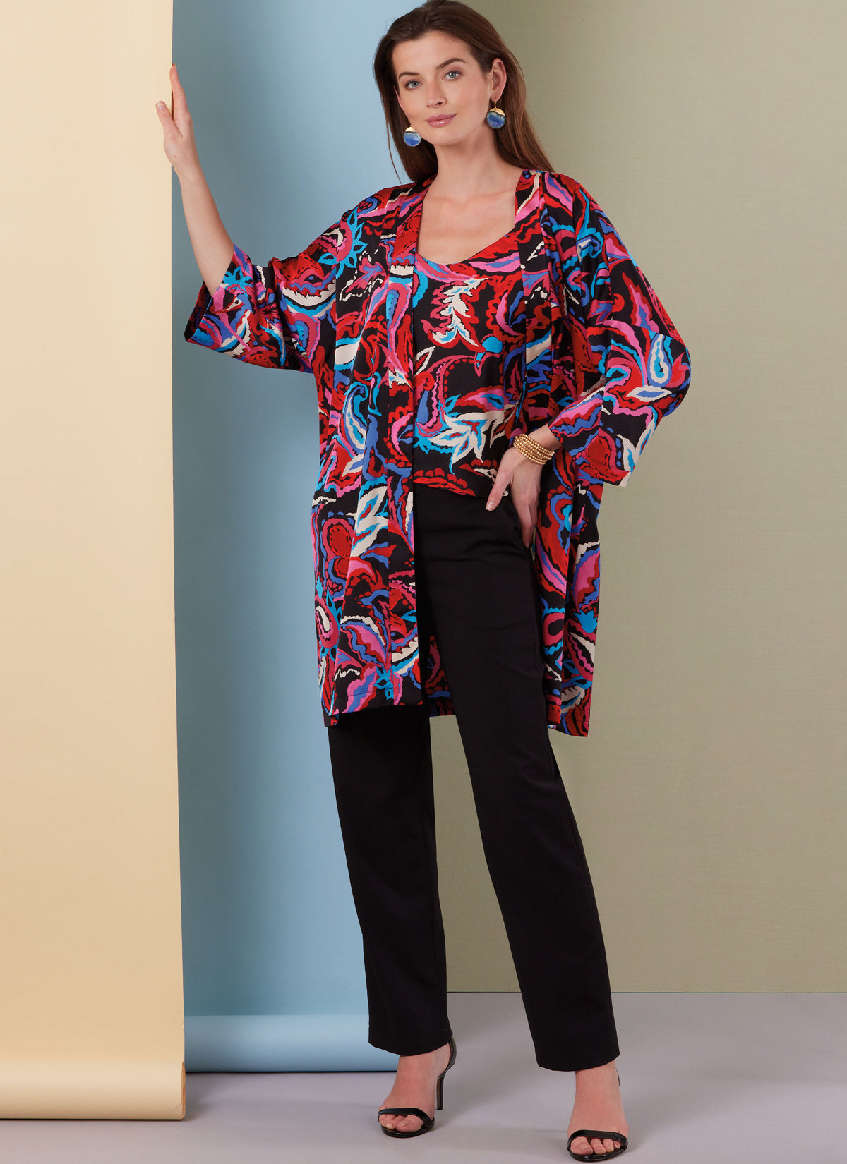 Butterick B7001 sewing pattern envelope showing loose jacket designs