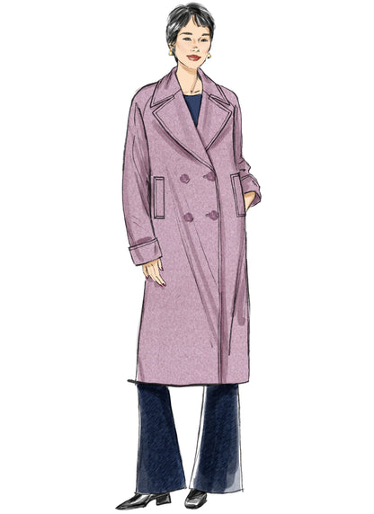 Butterick B7007 sewing pattern envelope showing jacket and coat designs