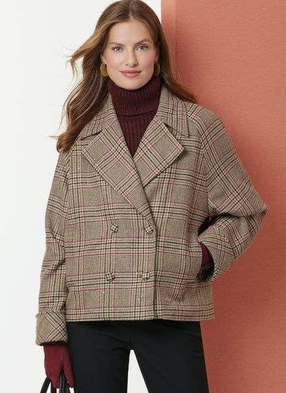 Butterick B7007 sewing pattern envelope showing jacket and coat designs