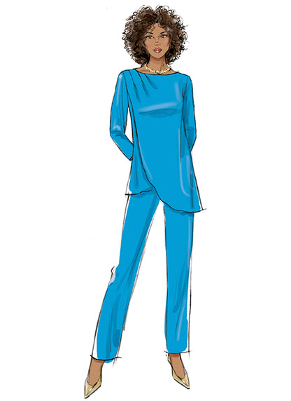 Butterick B7009 sewing pattern envelope showing asymmetric tunic designs