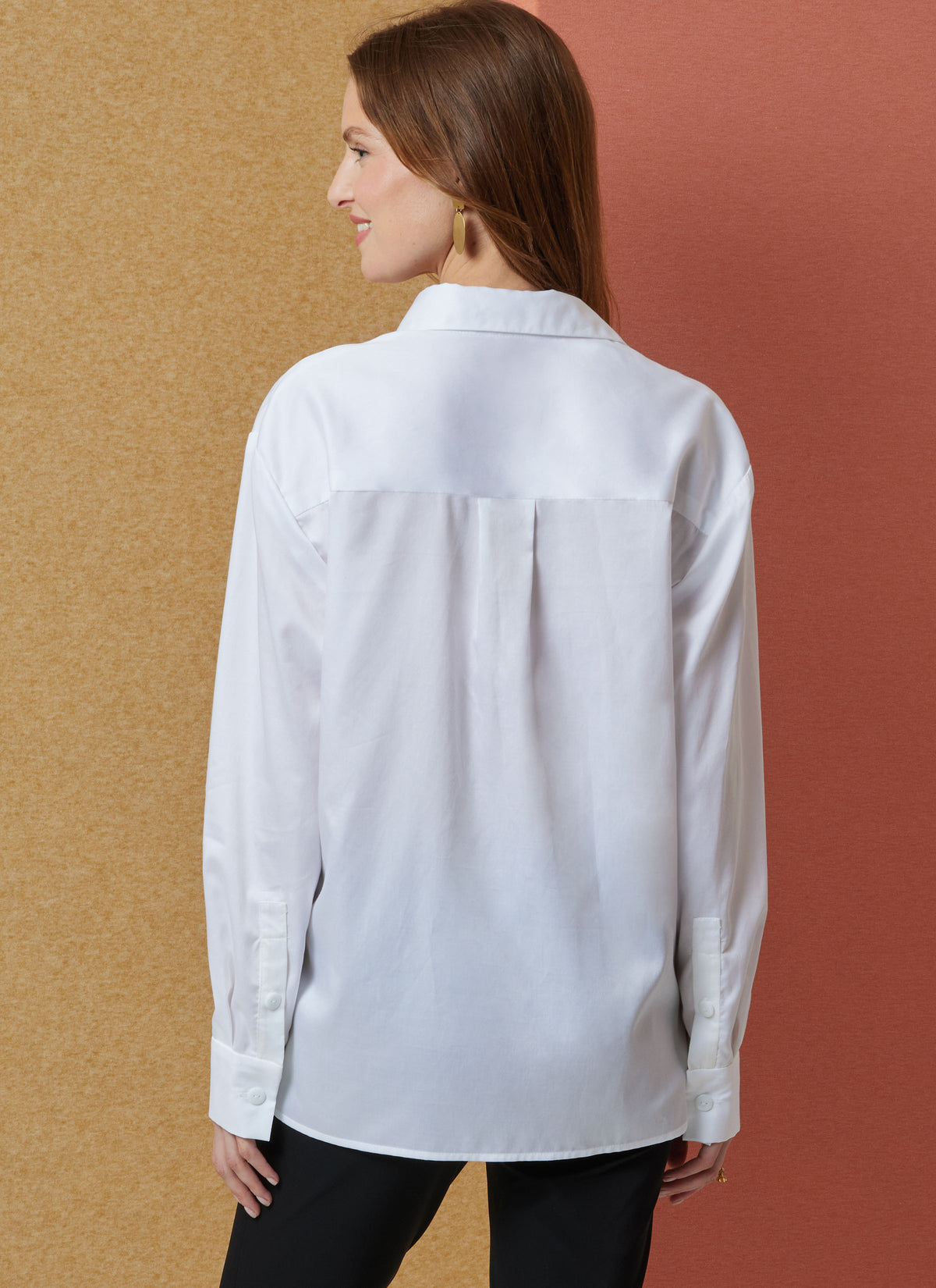 Butterick B7011 sewing pattern envelope showing button-down shirt designs