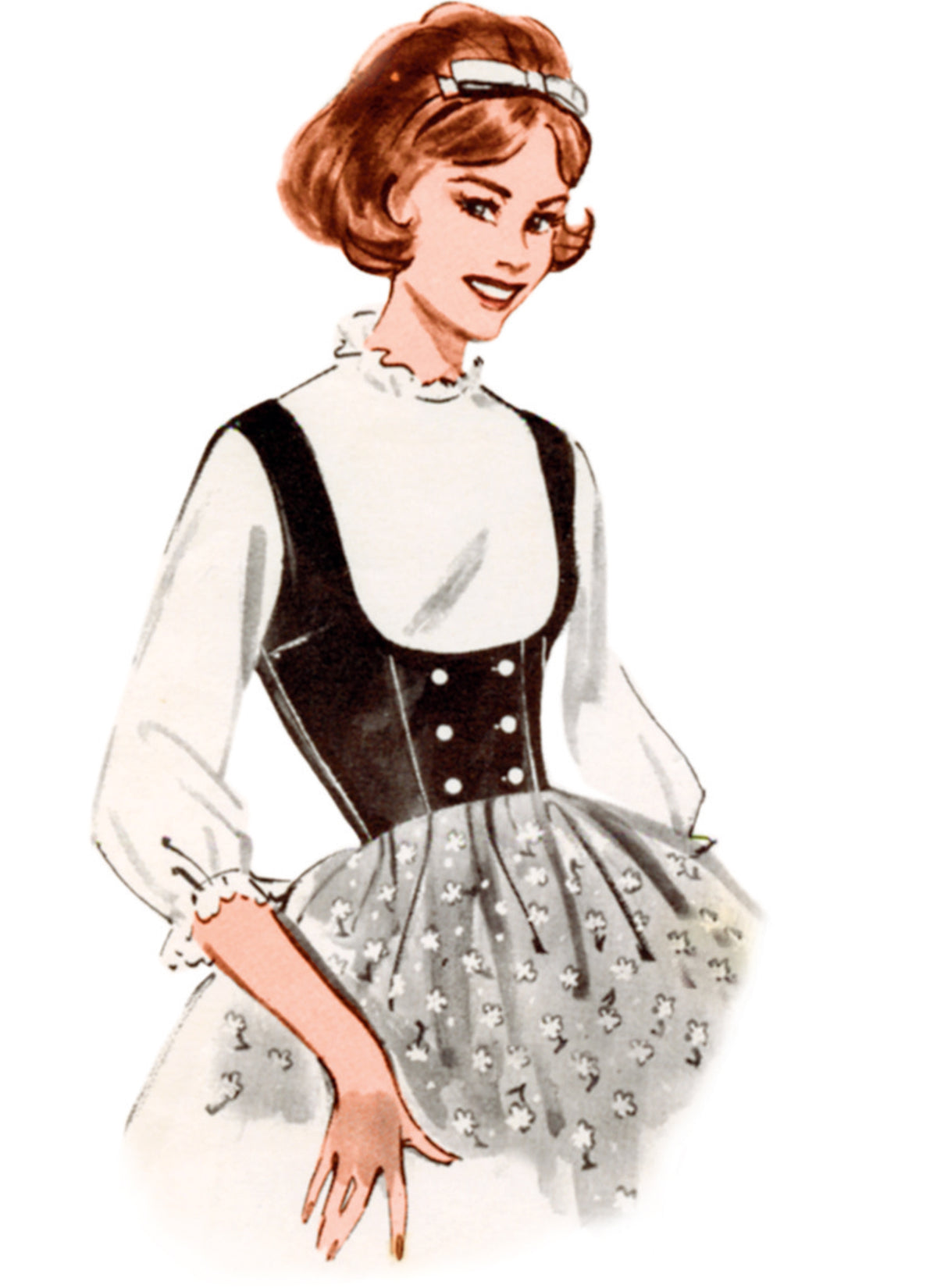 Butterick B7018 sewing pattern envelope showing vintage 1960s vest designs
