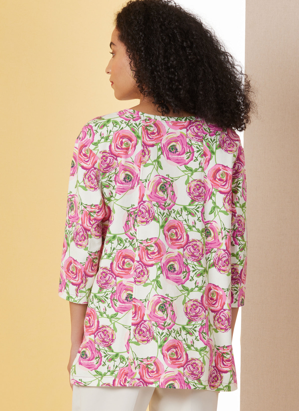 Butterick B7023 sewing pattern envelope showing misses' knit tunic designs