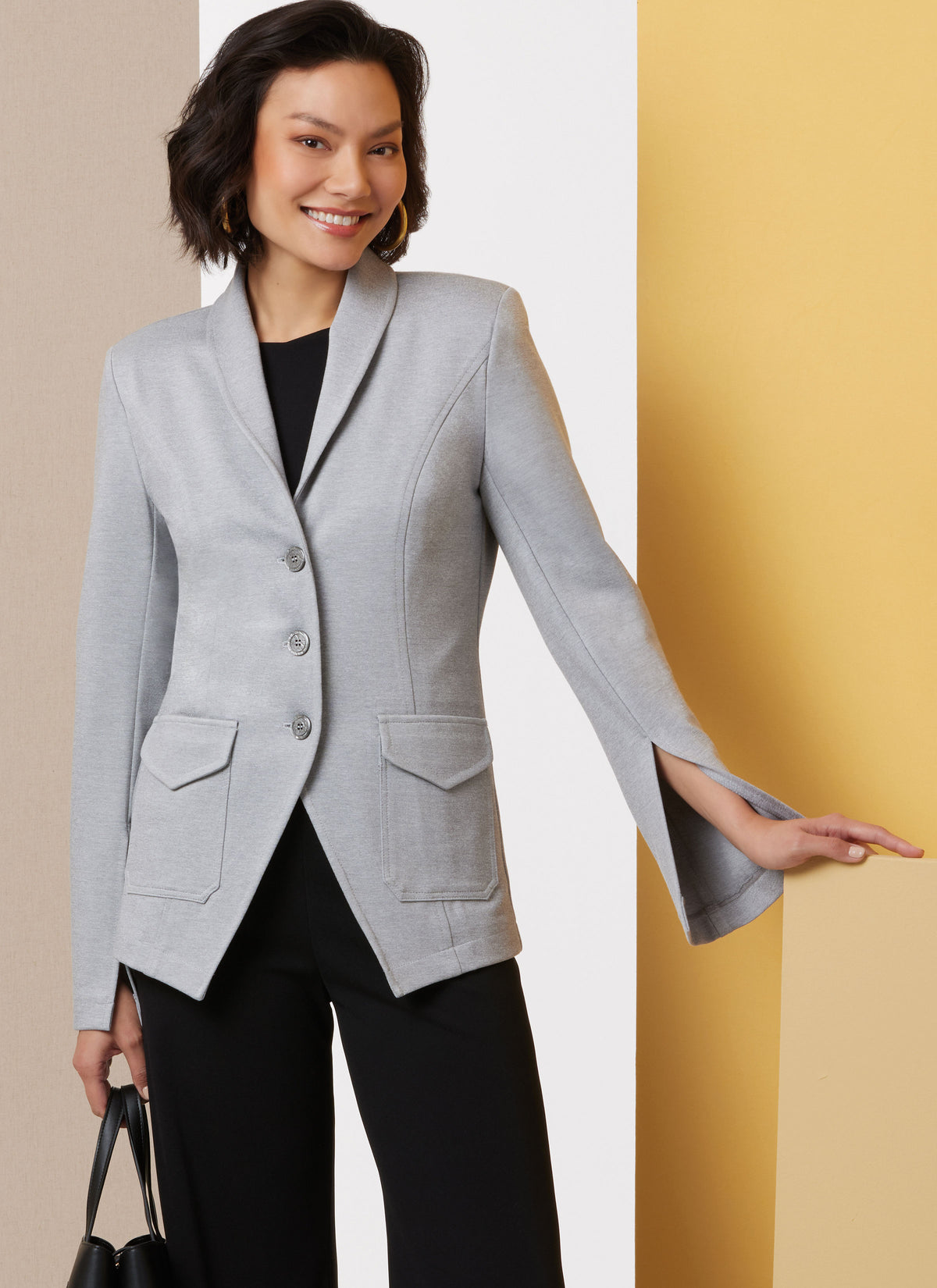 Butterick B7026 sewing pattern envelope showing misses' jacket designs