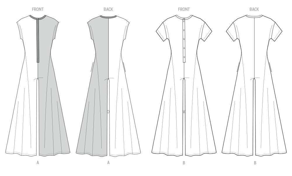 Butterick B7029 sewing pattern envelope showing women's lounge jumpsuit designs