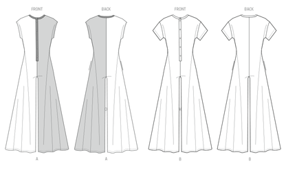 Butterick B7029 sewing pattern envelope showing women's lounge jumpsuit designs