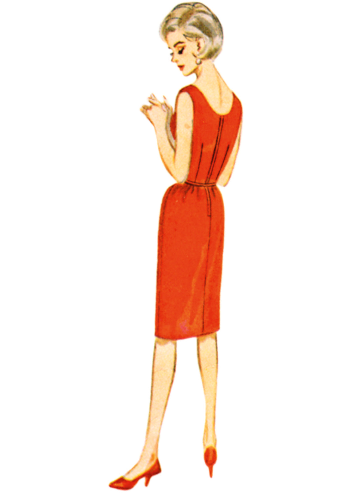 Butterick B7035 sewing pattern envelope showing misses' sheath dress designs