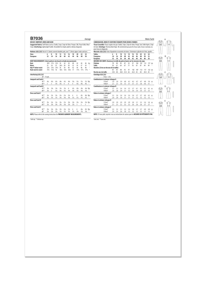 Butterick B7036 sewing pattern envelope showing vintage 1980s jumpsuit and dress designs